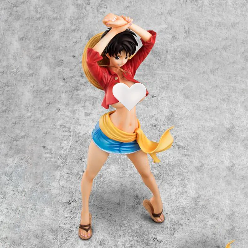 MegaHouse Monkey D. Luffy Excellente Model One Piece Femelle Scale Figures 21cm-3