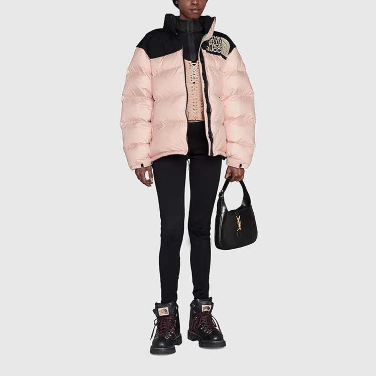 GUCCI X The North Face Padded Jacket Light Pink/Black-2