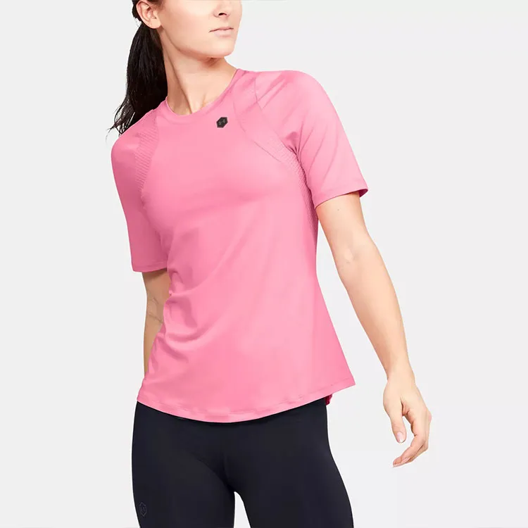 Under Armour Raglan Sleeve T Shirt Women's Pink-4