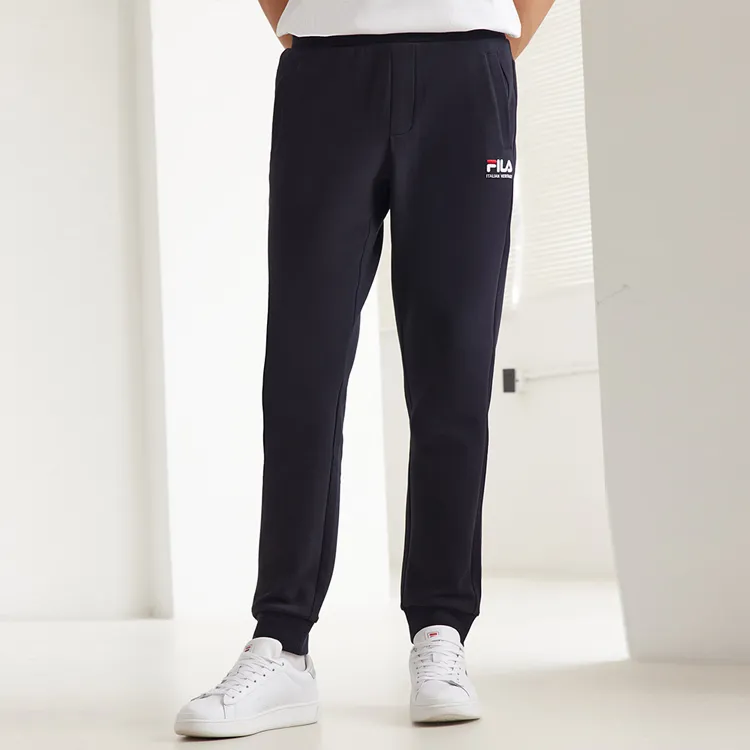 FILA Knitted Sports Pants Men's Marine Blue-2