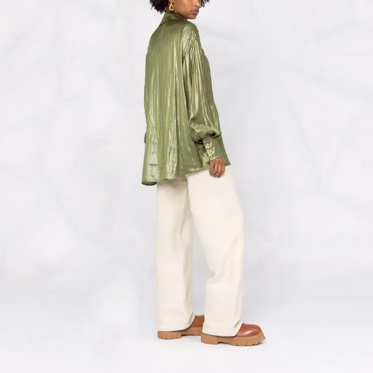 BALMAIN Shirts Women's Green-3