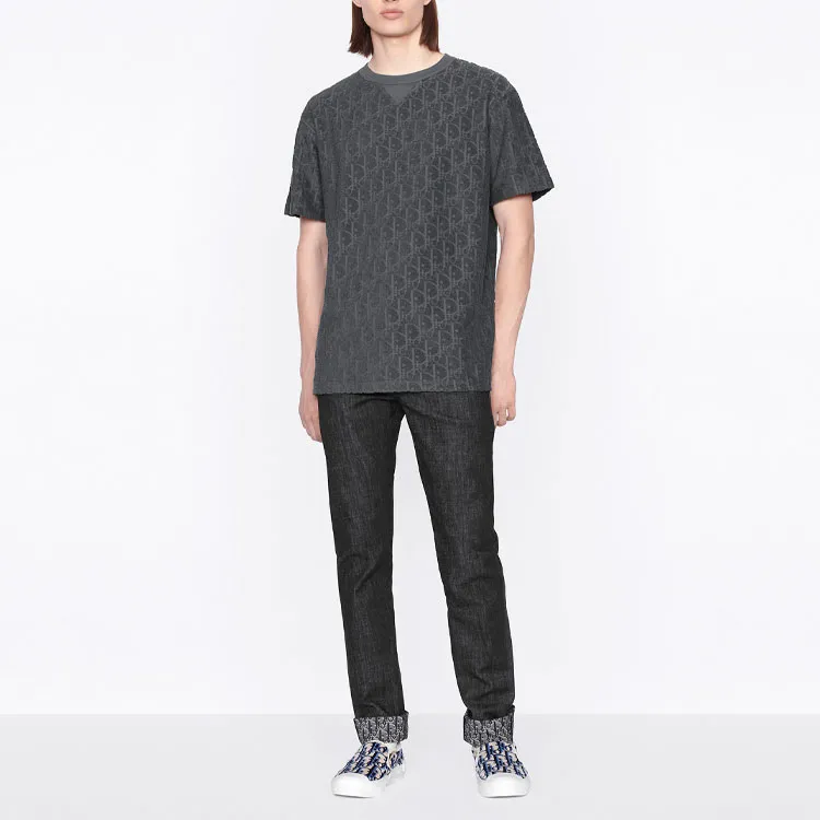 DIOR Quarterly New Products T-Shirts Men Gray-2