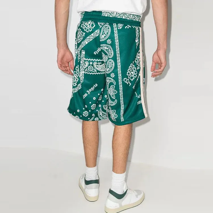 PALM ANGELS Bandana Track Shorts-2