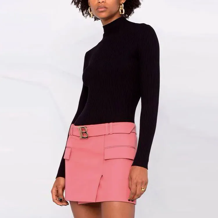 BALMAIN Casual Short Skirts Women's Pink-3