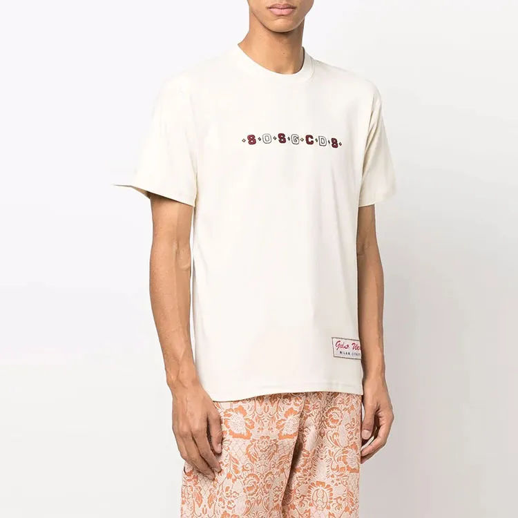 GCDS Logo print T shirt-3
