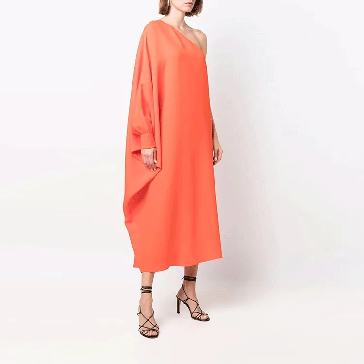 Valentino Sleeveless Dresses Women's Orange-2