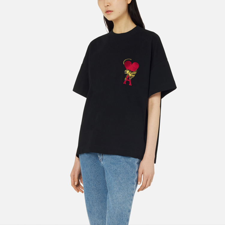 Tiger X AMIPARIS T-Shirts Unisex Black - POIZON