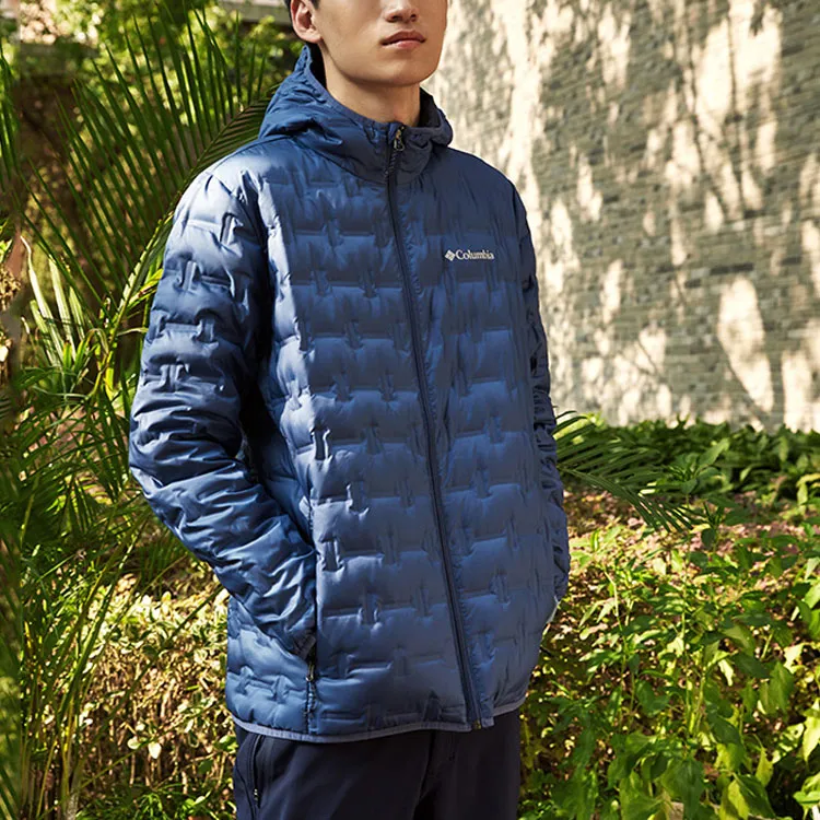 Columbia City Outdoor Collection Down Jacket Men's Blue-3