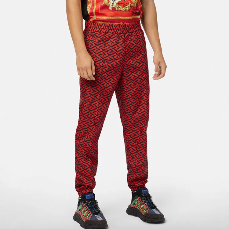 VERSACE Casual Pants Men Red-2