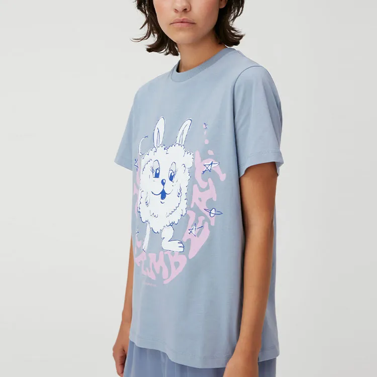 GANNI T Shirt Women's Light Blue-4