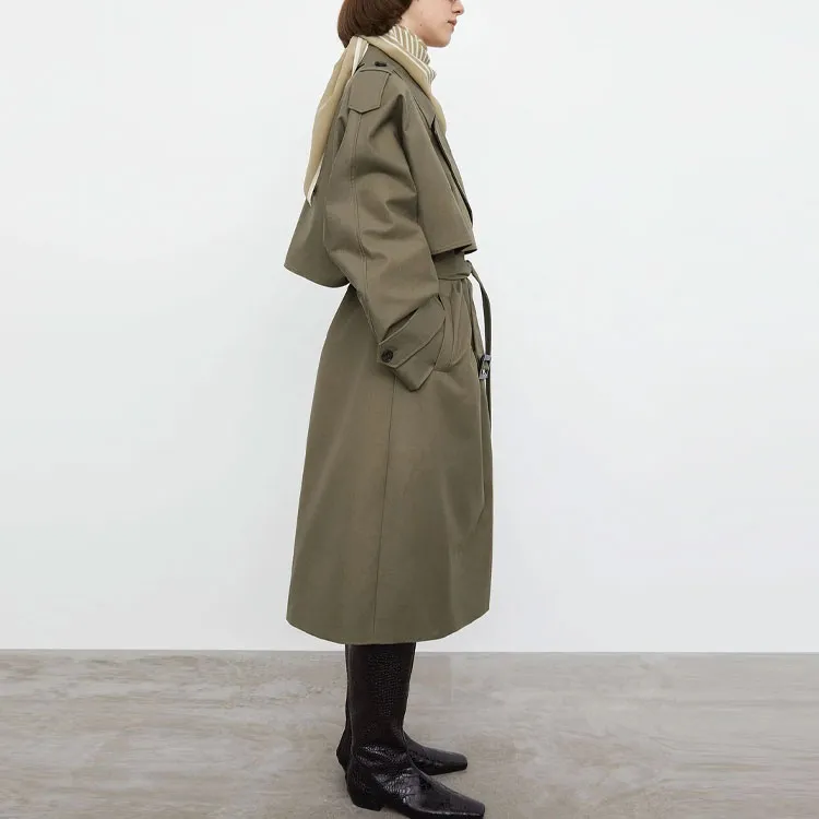 TOTEME Coats Women's Army Green-4