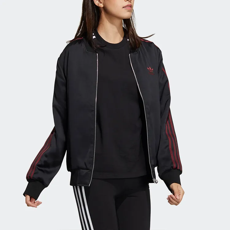 Adidas Originals Puffer Jacket Winter Women's Swirl Neon Red-3