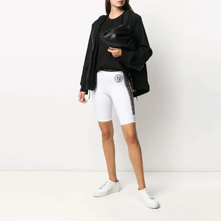 FENDI Casual Shorts Women's White-3