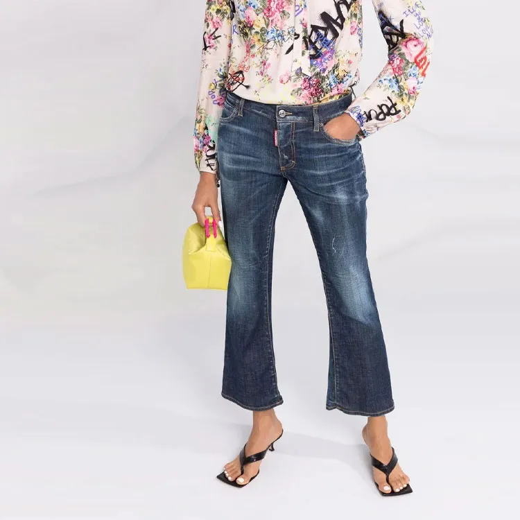 DSQUARED 2 Distressed Cropped Jeans-4