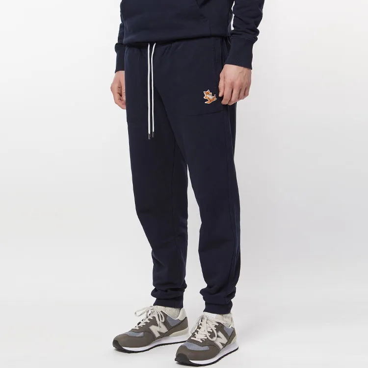 Maison Kitsune Knitted Sports Pants Men's Blue-6