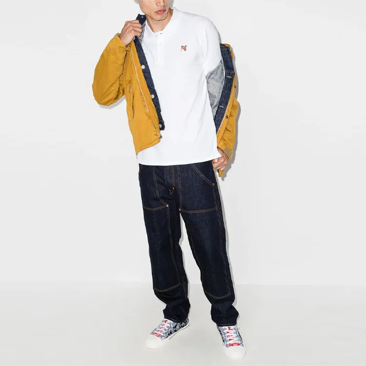 Maison Kitsune Polo Shirts Men White-1