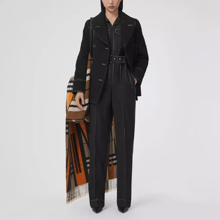 Burberry Velvet Jackets Women's Black-1