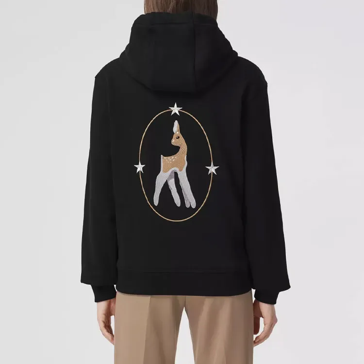 Burberry Deer Graphic Oversized Hoodie-4
