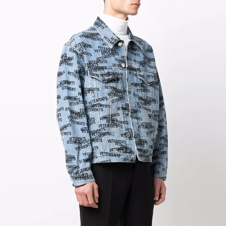 Vetements Denim Jackets Unisex Blue-4