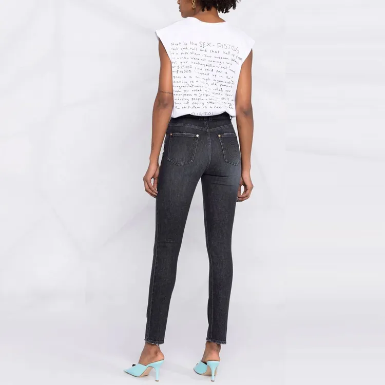 BALMAIN Jeans Women's Dark Gray-2