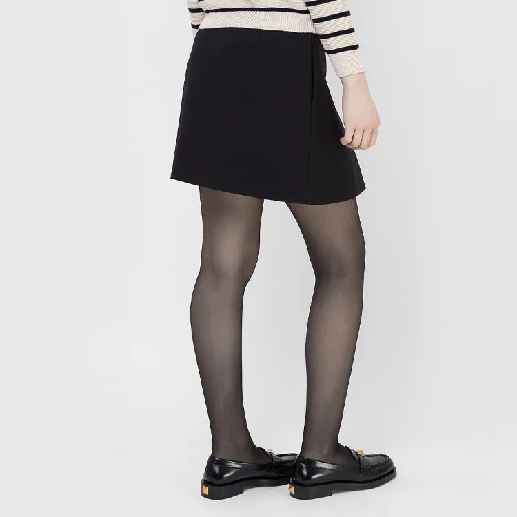 Valentino Casual Short Skirts Women's Black-2