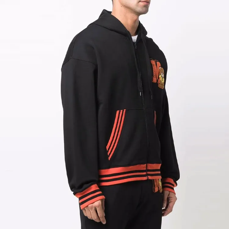 MOSCHINO Embroidered Toy bear Patch Cardigan-3