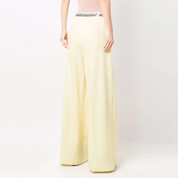 Stella McCartney Logo Tape Wide-Leg Trousers-3