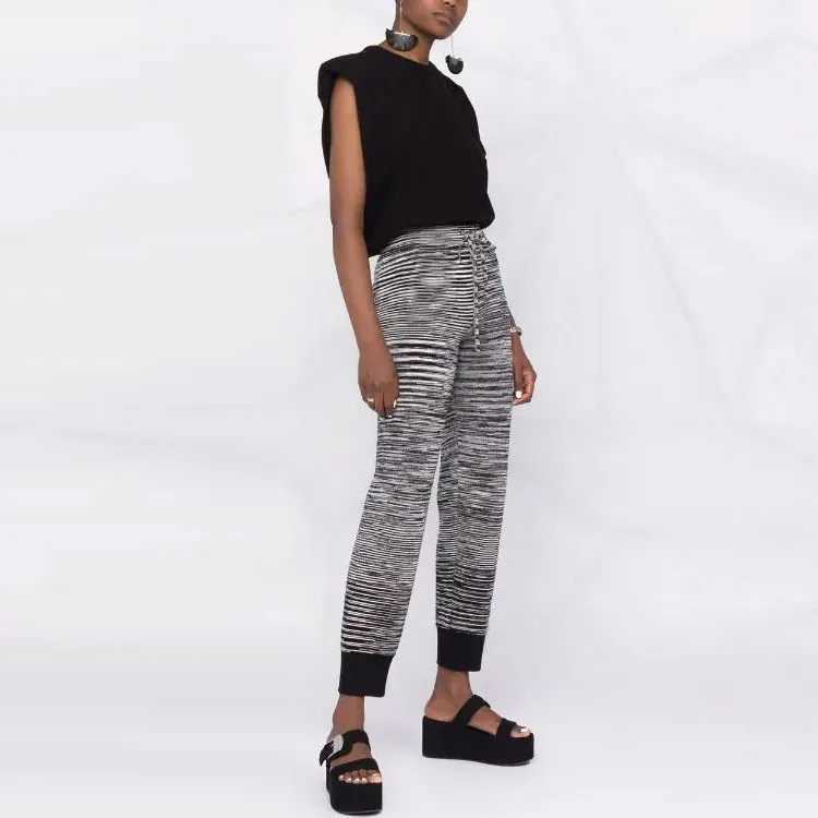 MISSONI Stripe-knit Slim Joggers-3