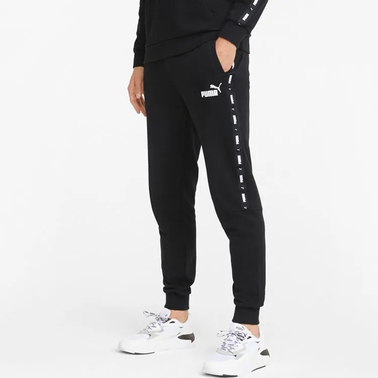 PUMA Knitted Sports Pants Men's Black-3