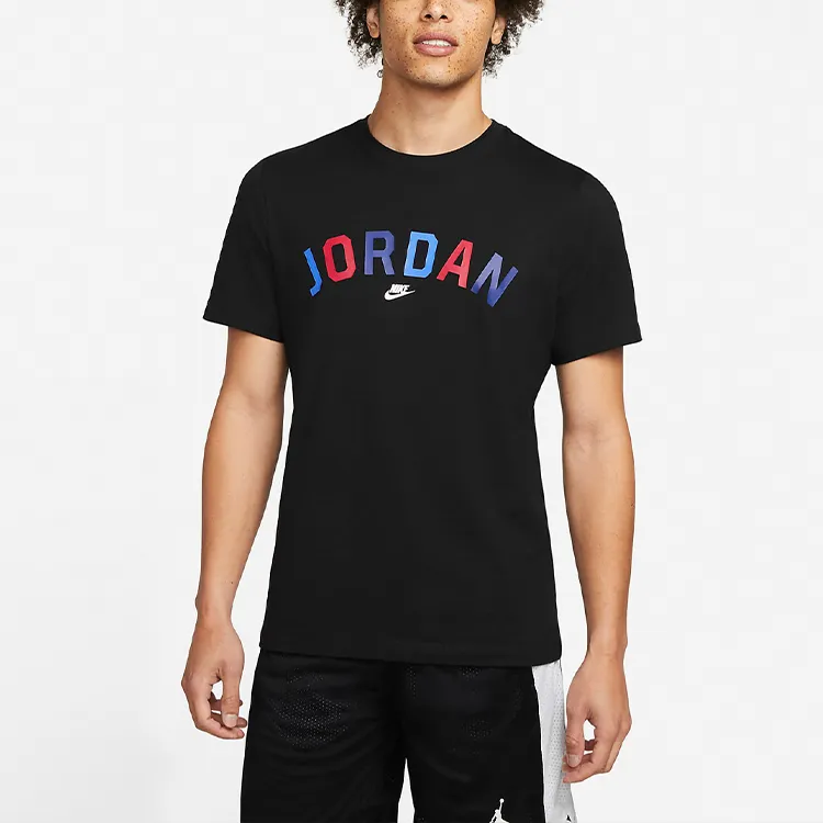 Jordan T Shirts Men Black-2