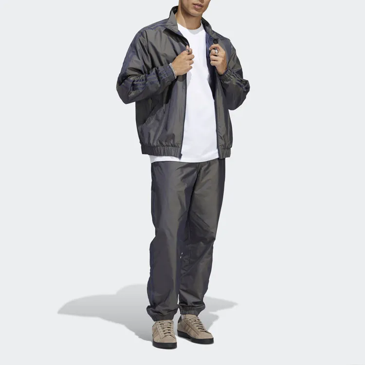 Adidas Originals SKATEBOARDING FIREBIRD Jacket Fall Unisex Dark Gray Navy Blue-4