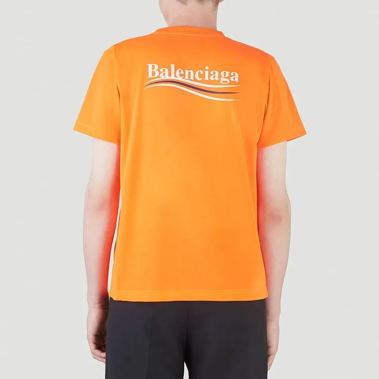 Balenciaga T-Shirts Men Orange-4