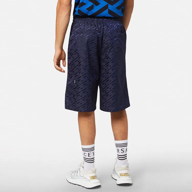 VERSACE Casual Shorts Men Blue-3