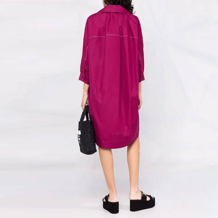 MARNI Long-Sleeved Dresses Women's Rose Red-3