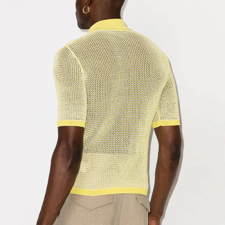 Bottega Veneta Polo Shirts Men Yellow-2