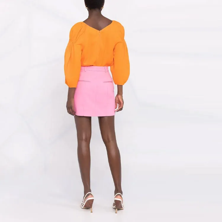 Stella McCartney Puff Sleeved V Neck Blouse-2