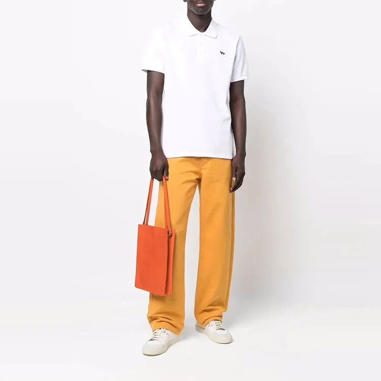Maison Kitsune Polo Shirts Men White-1