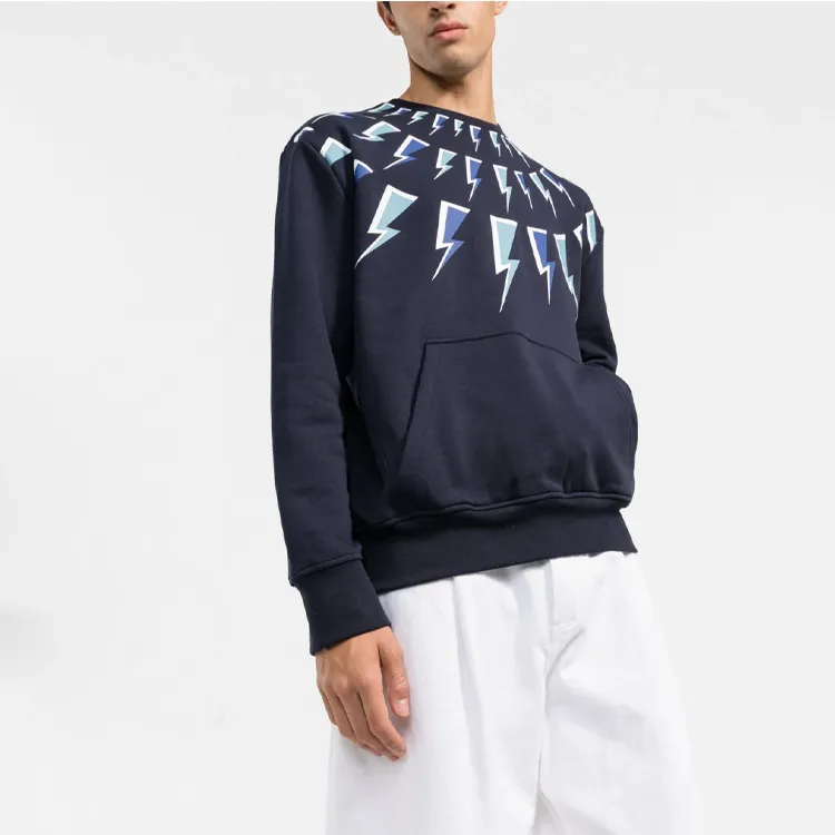 Neil Barrett Sweatshirts Men Navy Blue-2