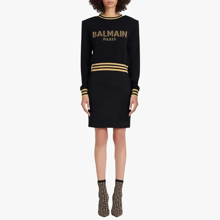 BALMAIN SS22 Sweater Women's Black-1