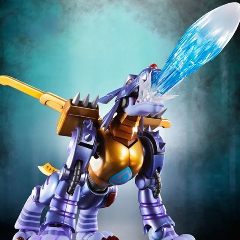 BANDAI Metal Garurumon SHF Digimon Metal Garurumon Assembled Models Primary Color Version-4