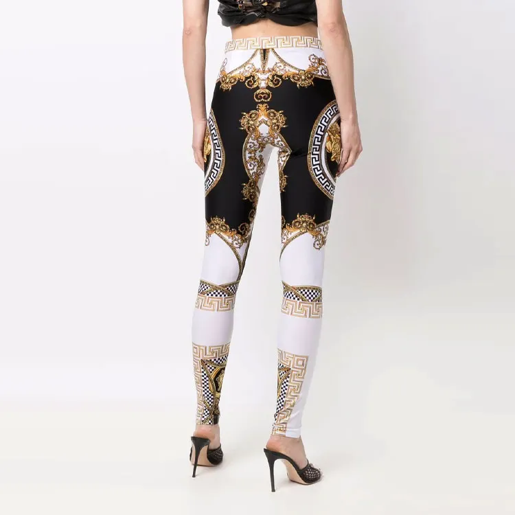 VERSACE Leggings Women's White-2