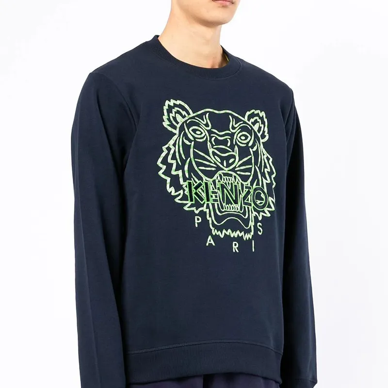 KENZO Classic Tiger Head Sweatshirts Men Dark Blue-5