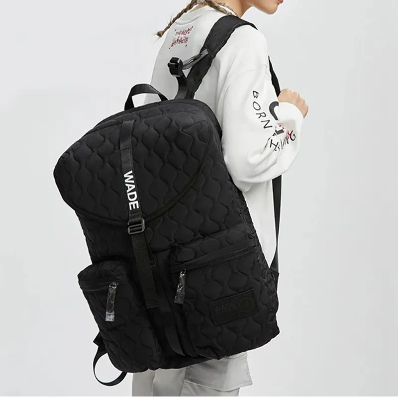 LiNing Fabric Laptop Backpack Unisex Pure Black-6