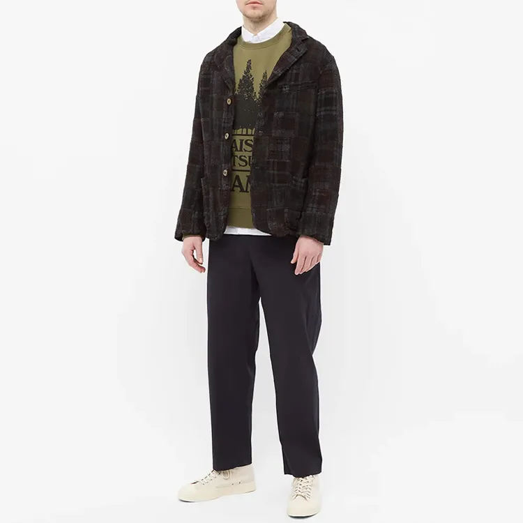 Maison Kitsune CAMP Sweatshirts Men Olive Green-3
