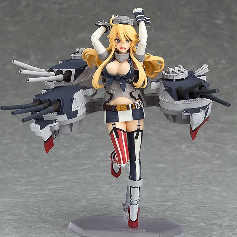MAX Factory Figma#330 Fleet Collection Yamato Iowa Action Figures 15cm-3