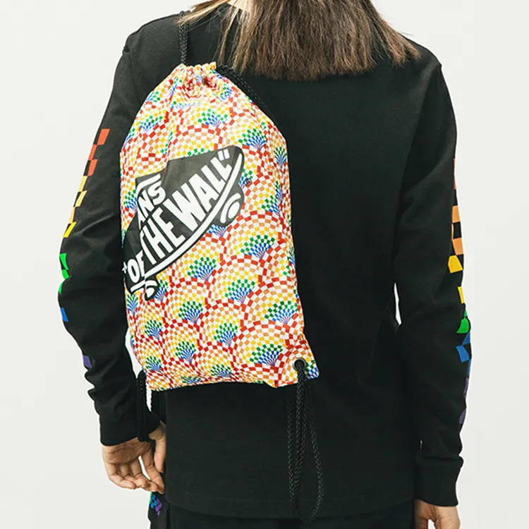 Vans Polyester Backpack Unisex Rainbow Print-6