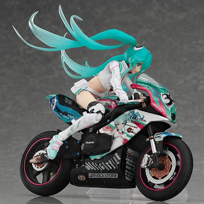 MAX Factory Hatsune Miku Figma#250 Racing Hatsune Miku 2014 EV Mirai Ver. Action Figures Medium-3