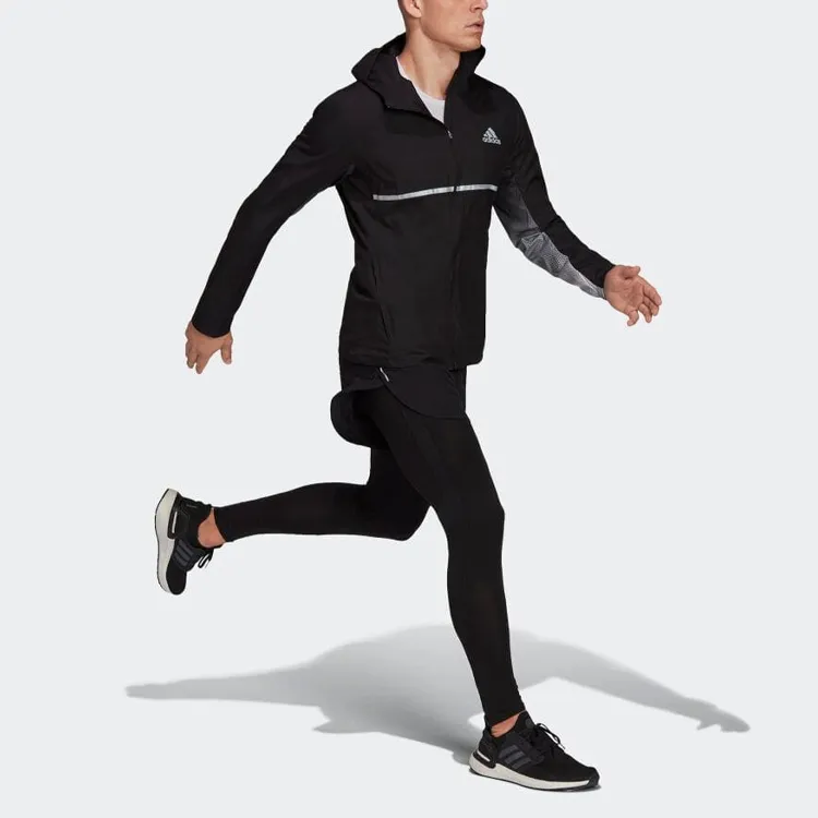 Adidas Own The Run Jacket Japan Version Men's Black-4
