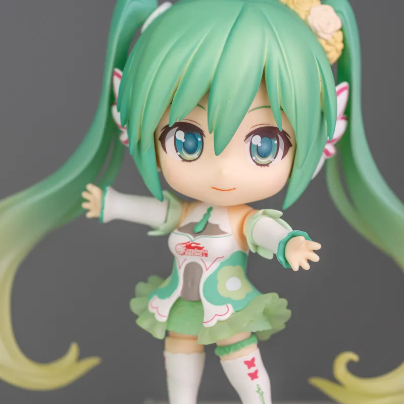 GSC Hatsune Miku No.777 Racing Hatsune Miku 2017ver Nendoroid Chibi Figures 10cm-4