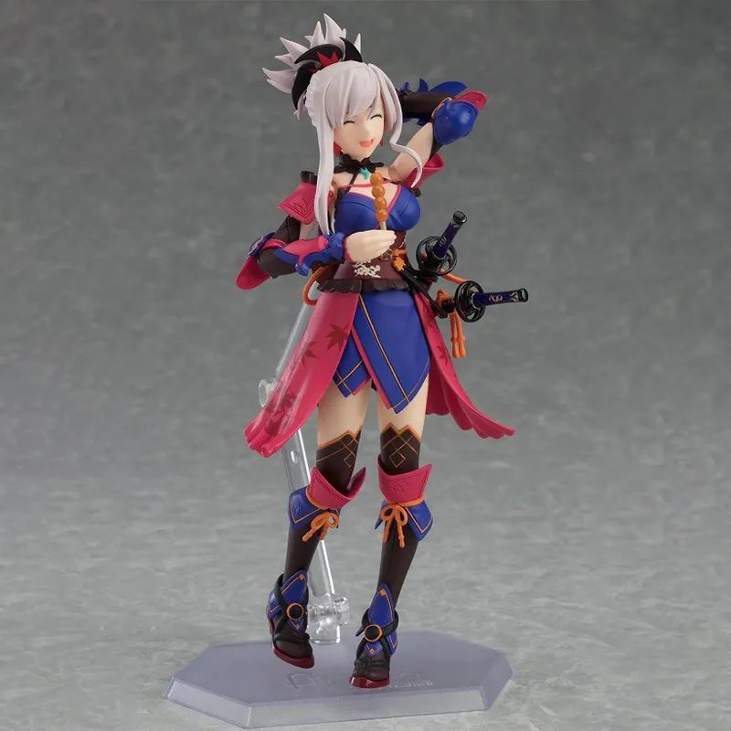 MAX Factory Figma#437 Fate Grand Order Miyamoto Musashi Shugyō Taira No Masakane Action Figures 14cm-3